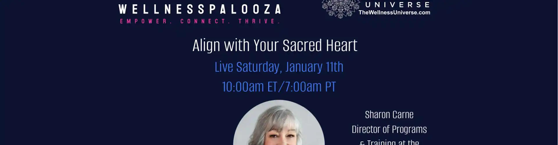 Wellnesspalooza 2025 Align with Your Sacred Heart με τη Sharon Carne - Online Class by The Wellness Universe